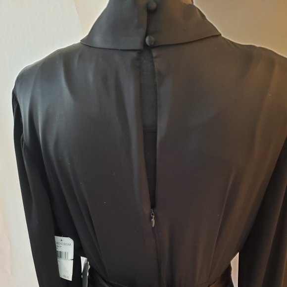 NWT Harlyn Black Tuxedo Straight Leg Jumpsuit - Picture 5 of 8